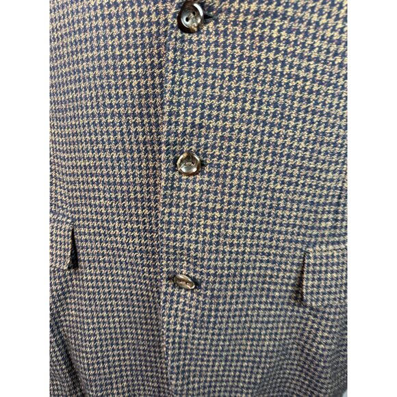 Oxford Clothes Neiman Marcus  Wool Cashmere Houndstooth Blazer Renaissance 43R - Picture 3 of 16